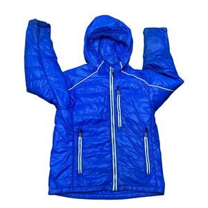 Arctica Ski Puffer Jacket Youth Medium 8-10 Blue Nylon Hooded Full Zip